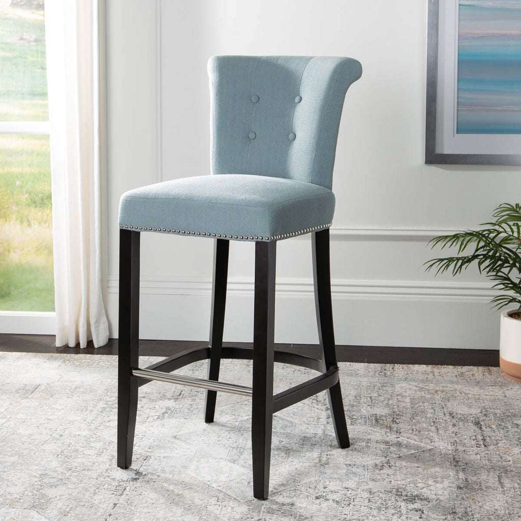 Safavieh Addo Ring Bar Stool - Sky Blue