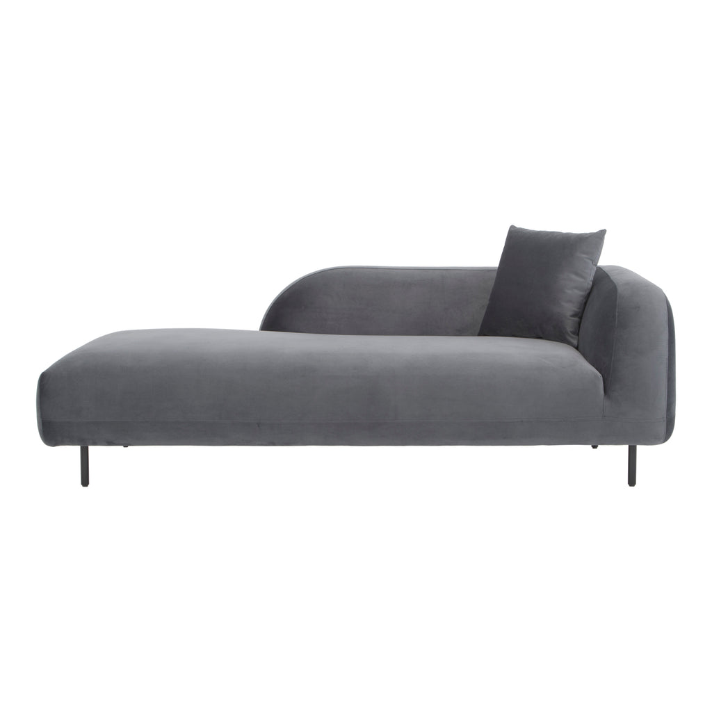 Deleuze Chaise Anthracite | Moe's Furniture - JM-1013-25