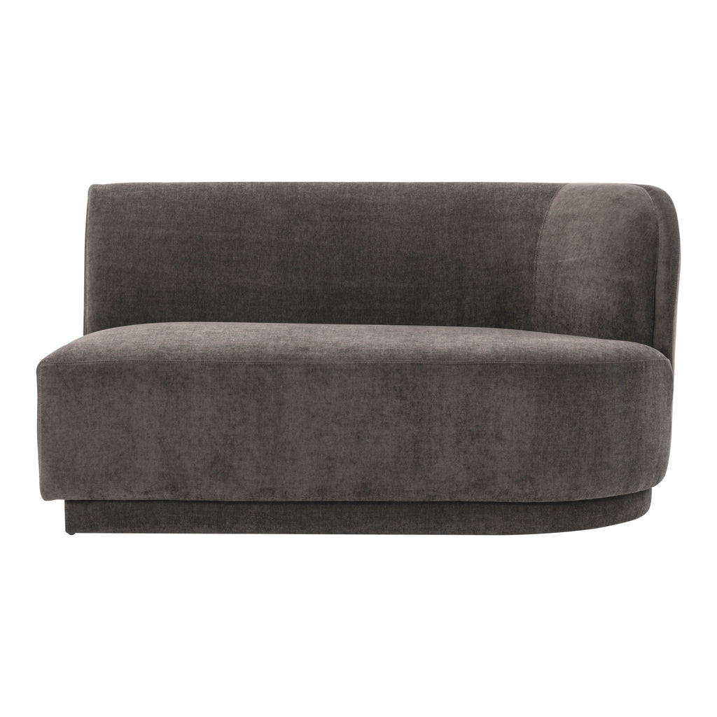 Yoon 2 Seat Sofa Right Umbra Grey | Moe's Furniture - JM-1018-25