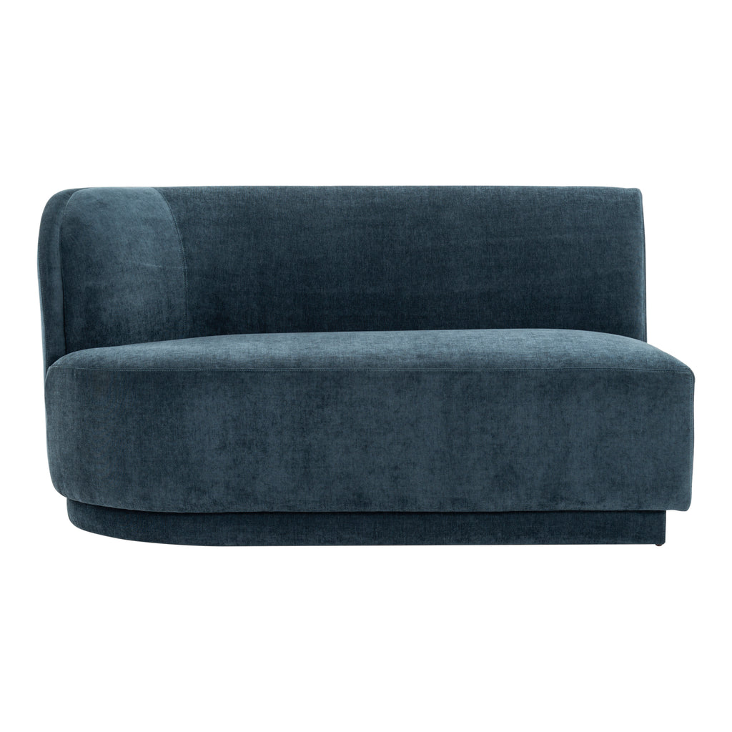 Yoon 2 Seat Sofa Left Nightshade Blue | Moe's Furniture - JM-1019-45