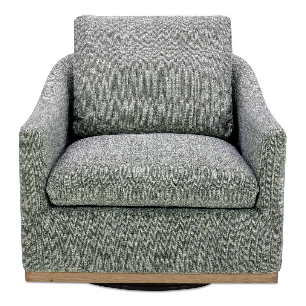 Linden Swivel Chair Slated Moss | Moe's Furniture - KQ-1029-37