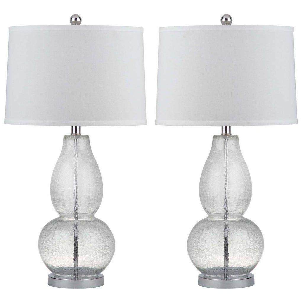 Mercurio 28.5 Inch H Double Gourd Lamp (Set of 2) | Safavieh - LIT4155 - Clear