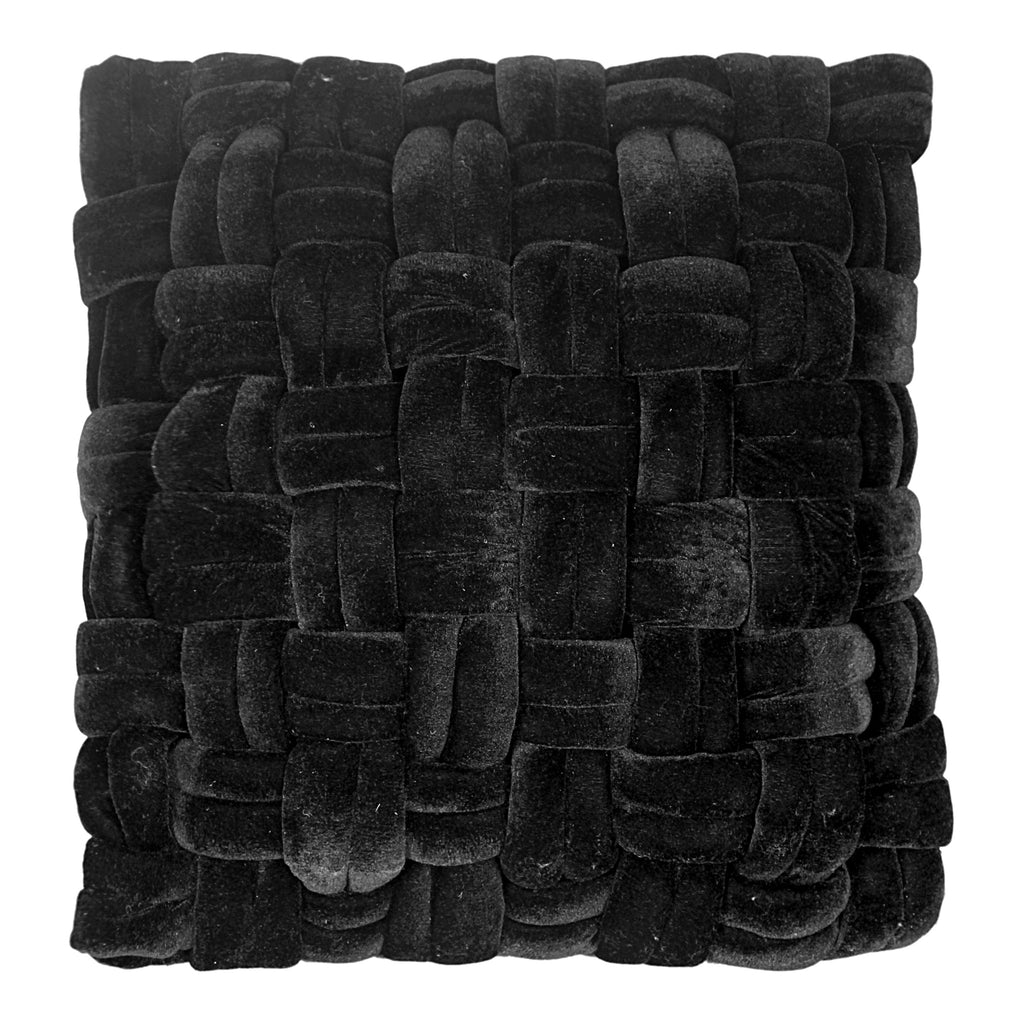 Pj Velvet Pillow Black | Moe's Furniture - LK-1001-02