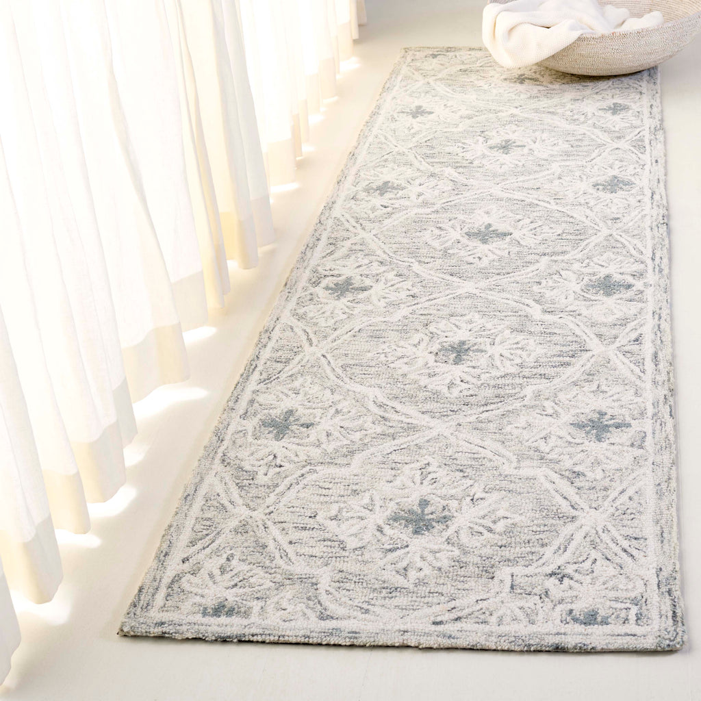 Lauren Ralph Lauren 6943 Rug | Lauren Ralph Lauren - LRL6943 - Light Grey / Ivory