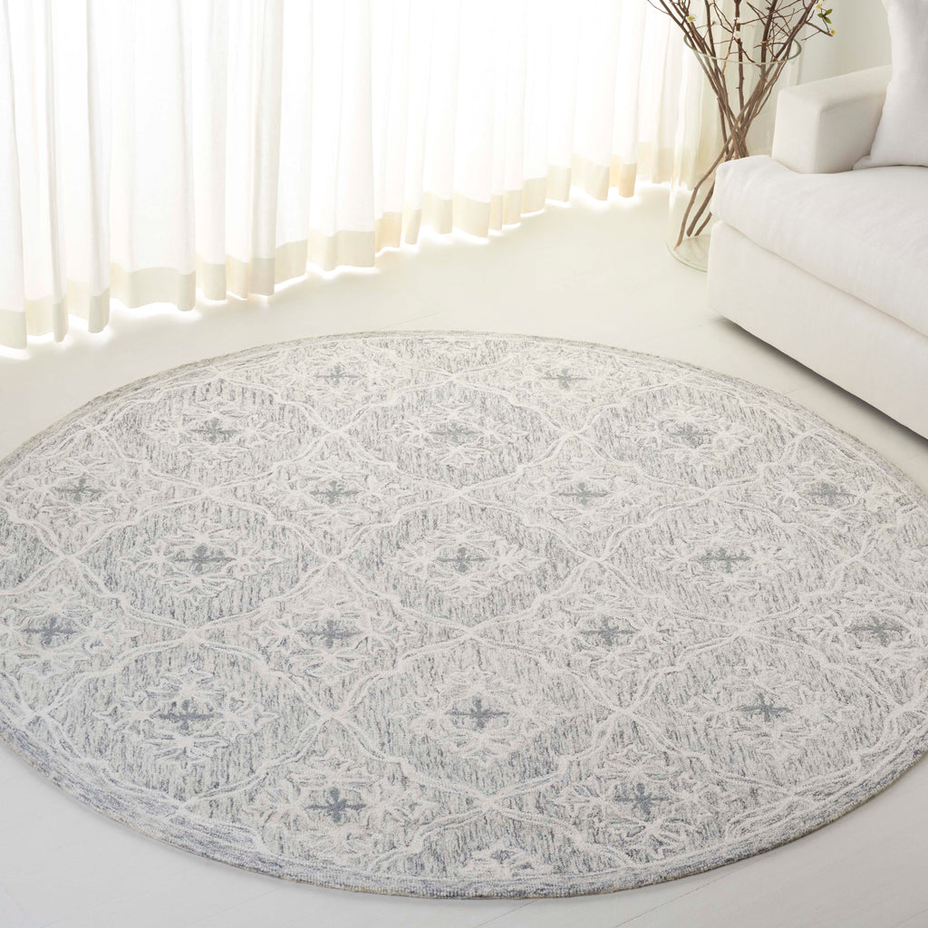 Lauren Ralph Lauren 6943 Rug | Lauren Ralph Lauren - LRL6943 - Light Grey / Ivory