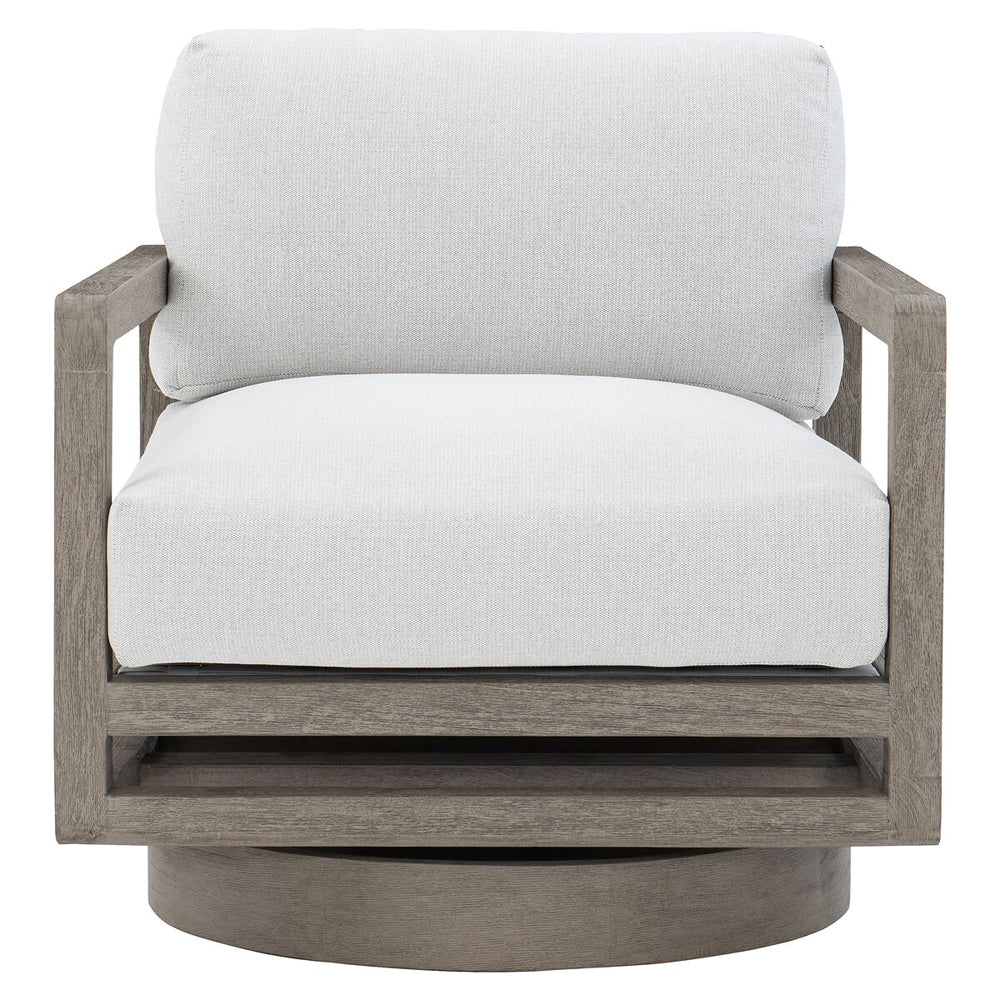 Grey outdoor 2024 swivel chair