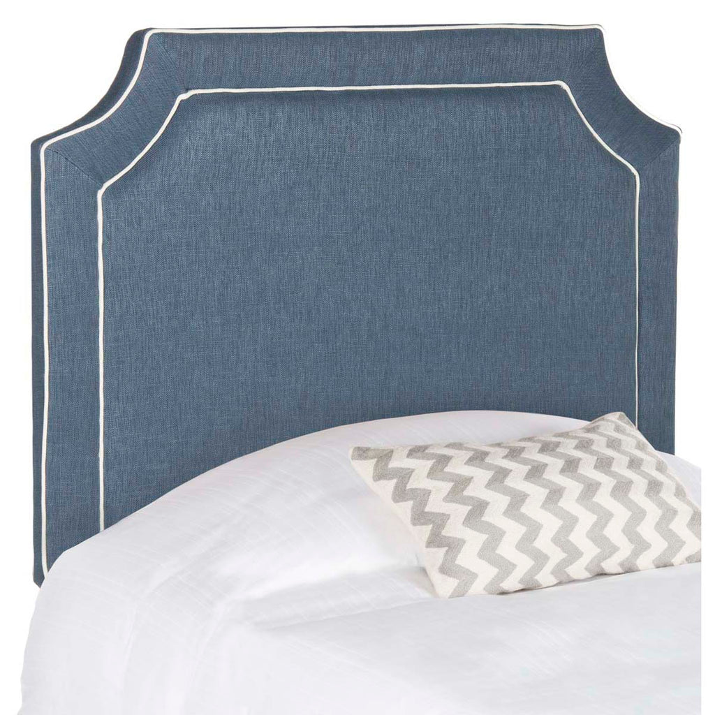 Safavieh Dane Denim Blue & White Piping Headboard , MCR4032