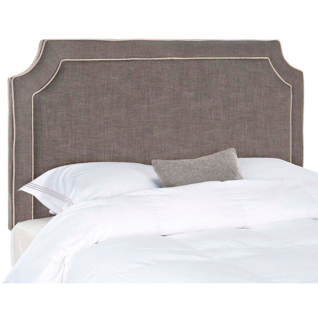 Safavieh Dane Charcoal & Grey Piping Headboard , MCR4033