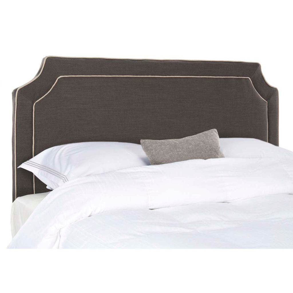 Safavieh Dane Charcoal & Grey Piping Headboard , MCR4686