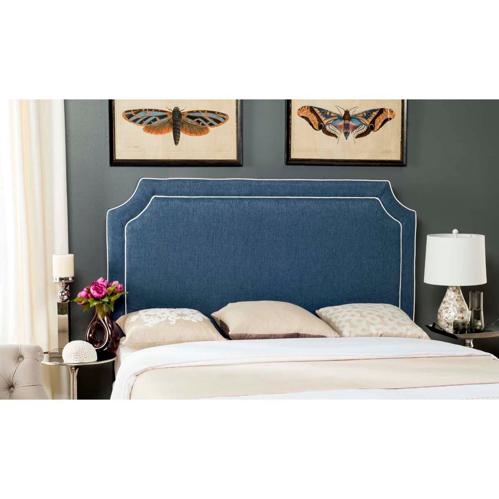 Safavieh Dane Denim Blue & White Piping Headboard , MCR4686