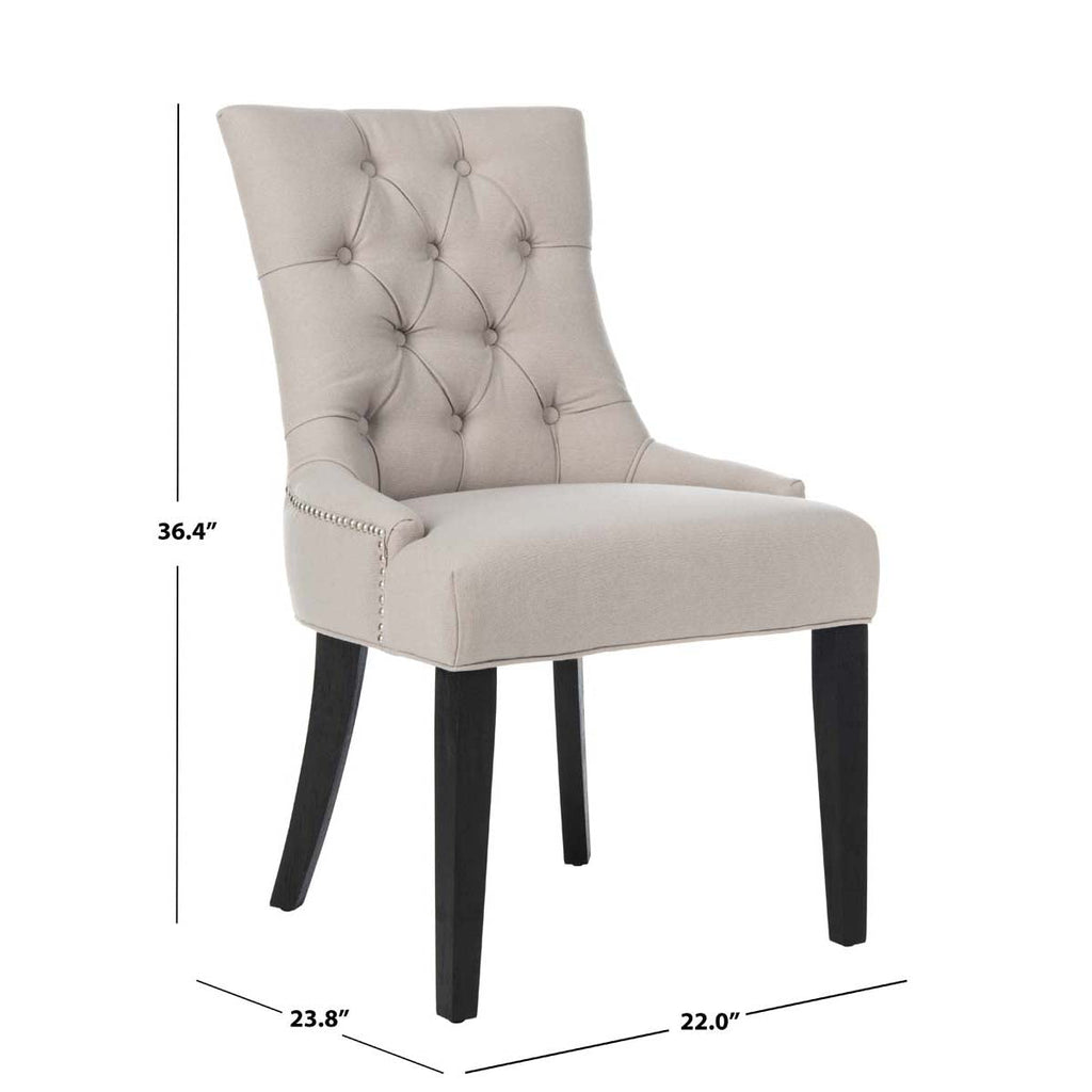 Abby 19''H Tufted Side Chairs (Set of 2) | Safavieh - MCR4701-Taupe