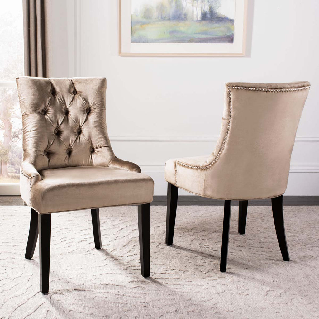 Abby 19''H Tufted Side Chairs (Set of 2) | Safavieh - MCR4701-Antique Sage