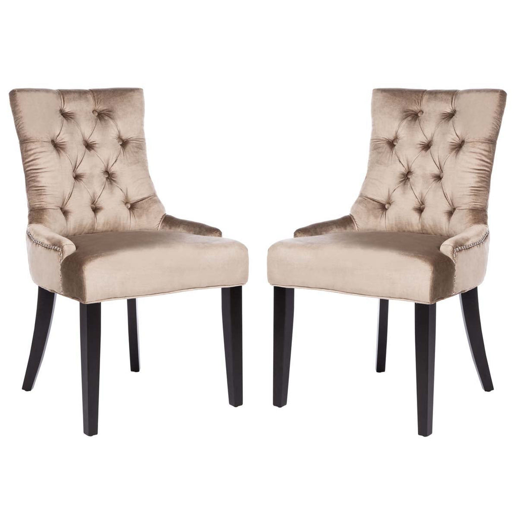 Abby 19''H Tufted Side Chairs (Set of 2) | Safavieh - MCR4701-Antique Sage