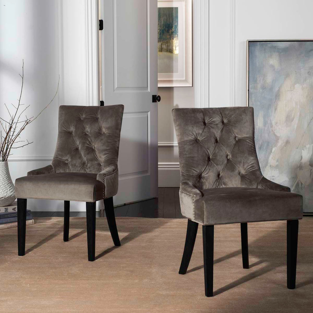 Abby 19''H Tufted Side Chairs (Set of 2) | Safavieh - MCR4701-Grey