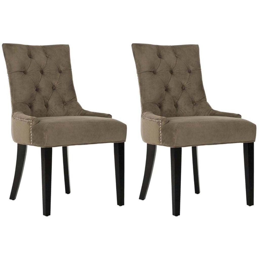 Abby 19''H Tufted Side Chairs (Set of 2) | Safavieh - MCR4701-Grey