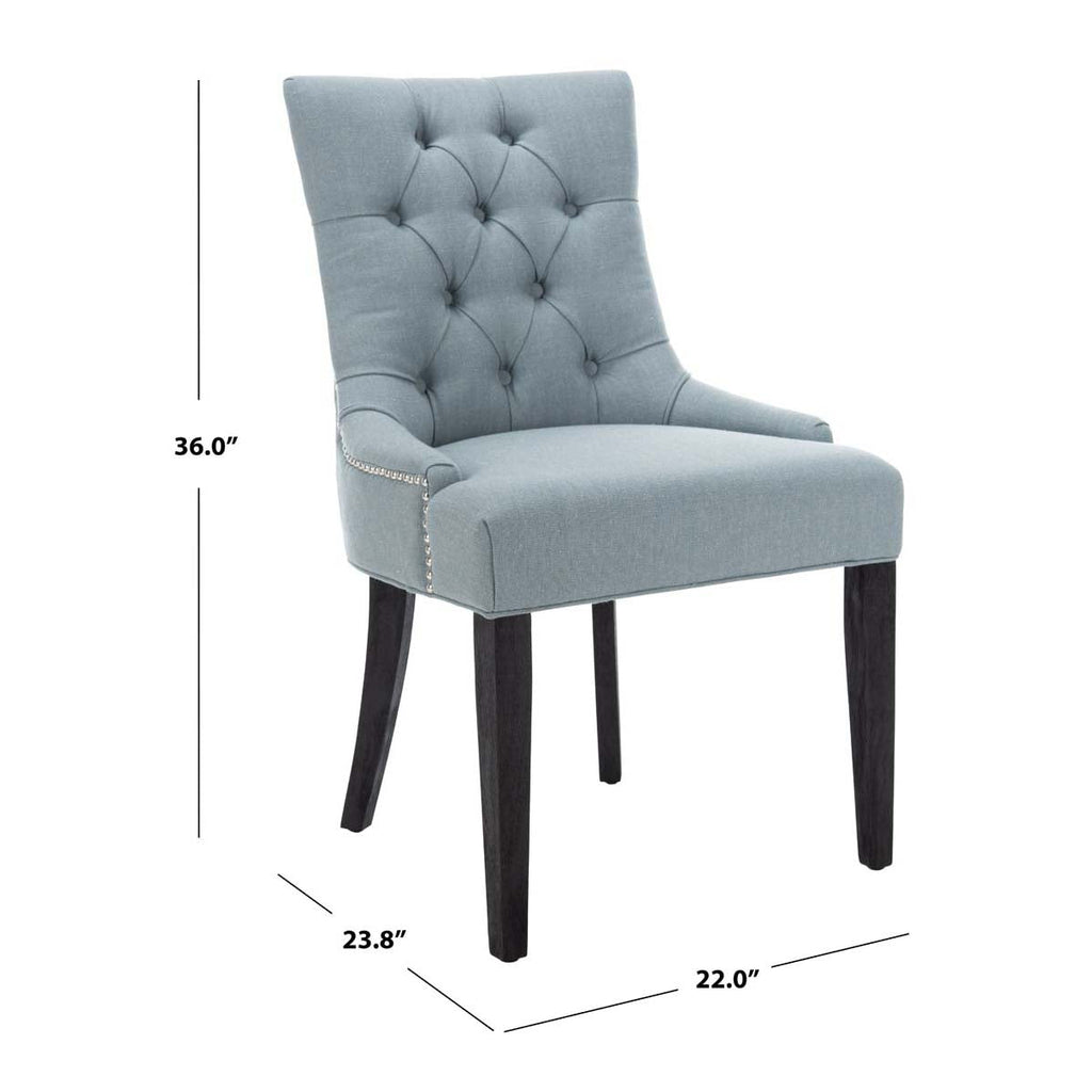 Abby 19''H Tufted Side Chairs (Set of 2) | Safavieh - MCR4701-Sky Blue