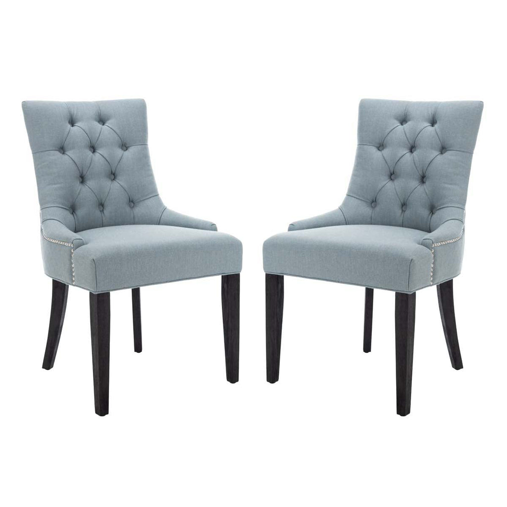 Abby 19''H Tufted Side Chairs (Set of 2) | Safavieh - MCR4701-Sky Blue