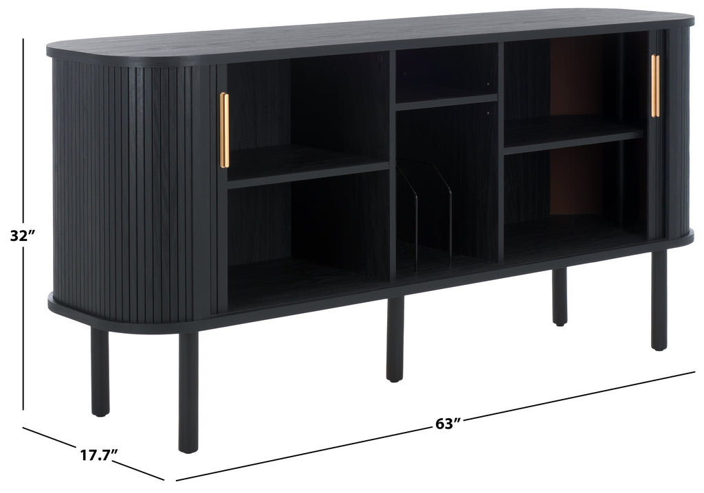 safavieh tealla 2 tambour door sideboard media stand, med9636