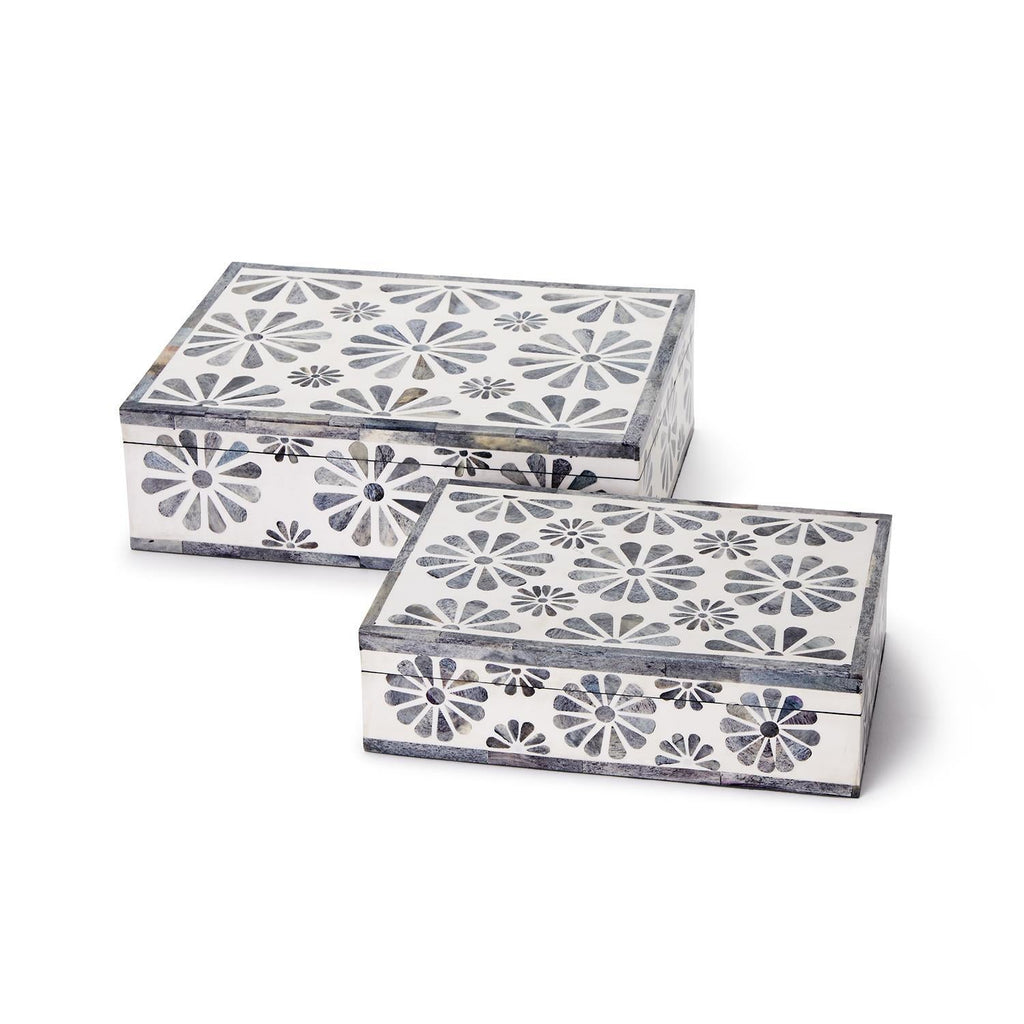 Flora Set of 2 Mosaic Covered Box