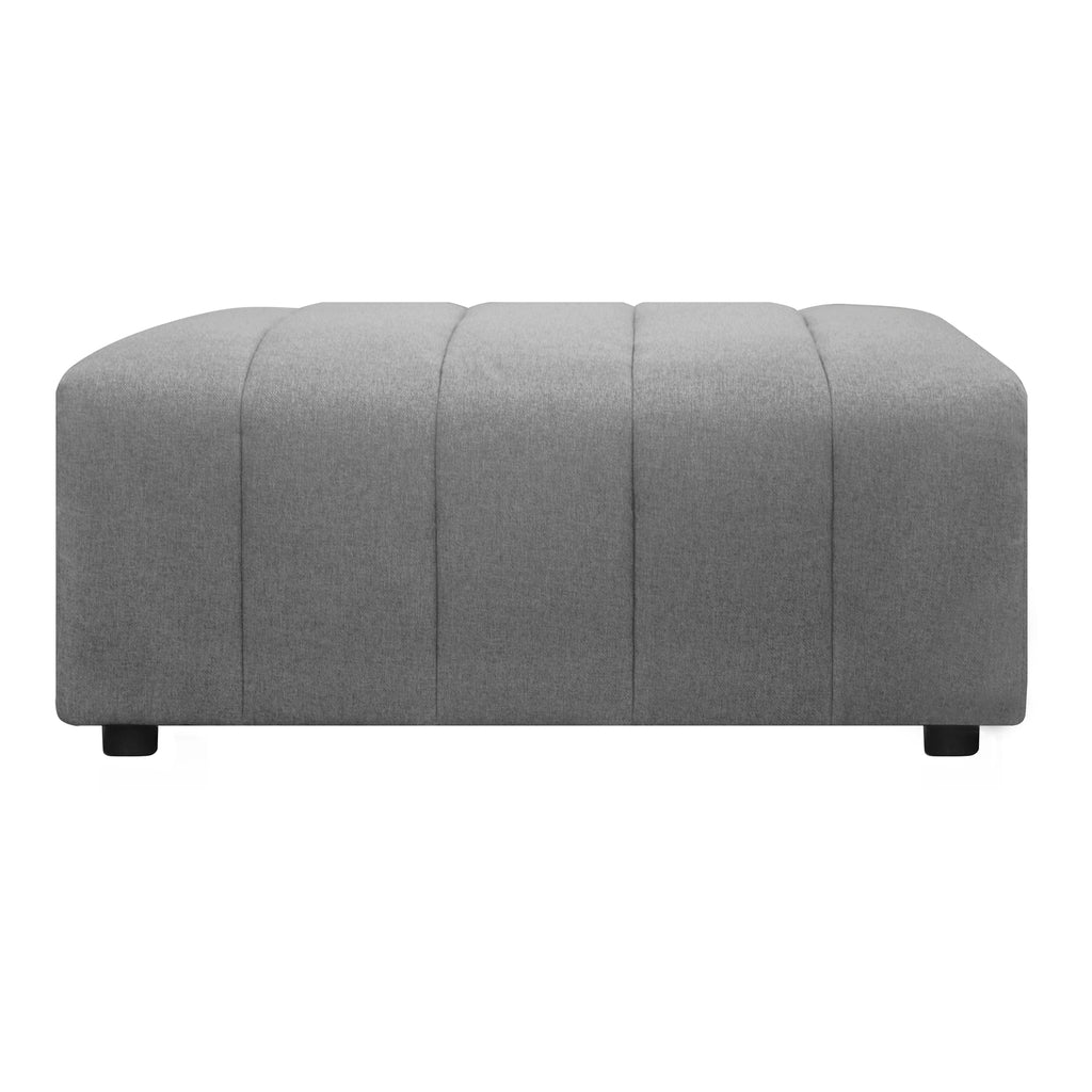 Lyric Ottoman Grey | Moe's Furniture - MT-1026-15