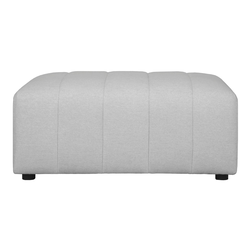 Lyric Ottoman Oatmeal | Moe's Furniture - MT-1026-34