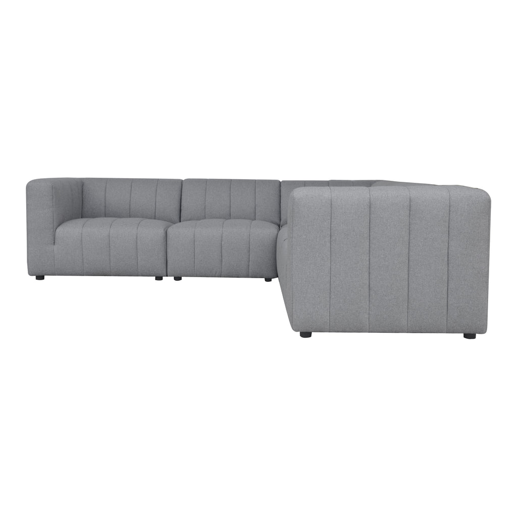 Lyric Classic L Modular Sectional Grey | Moe's Furniture - MT-1031-15