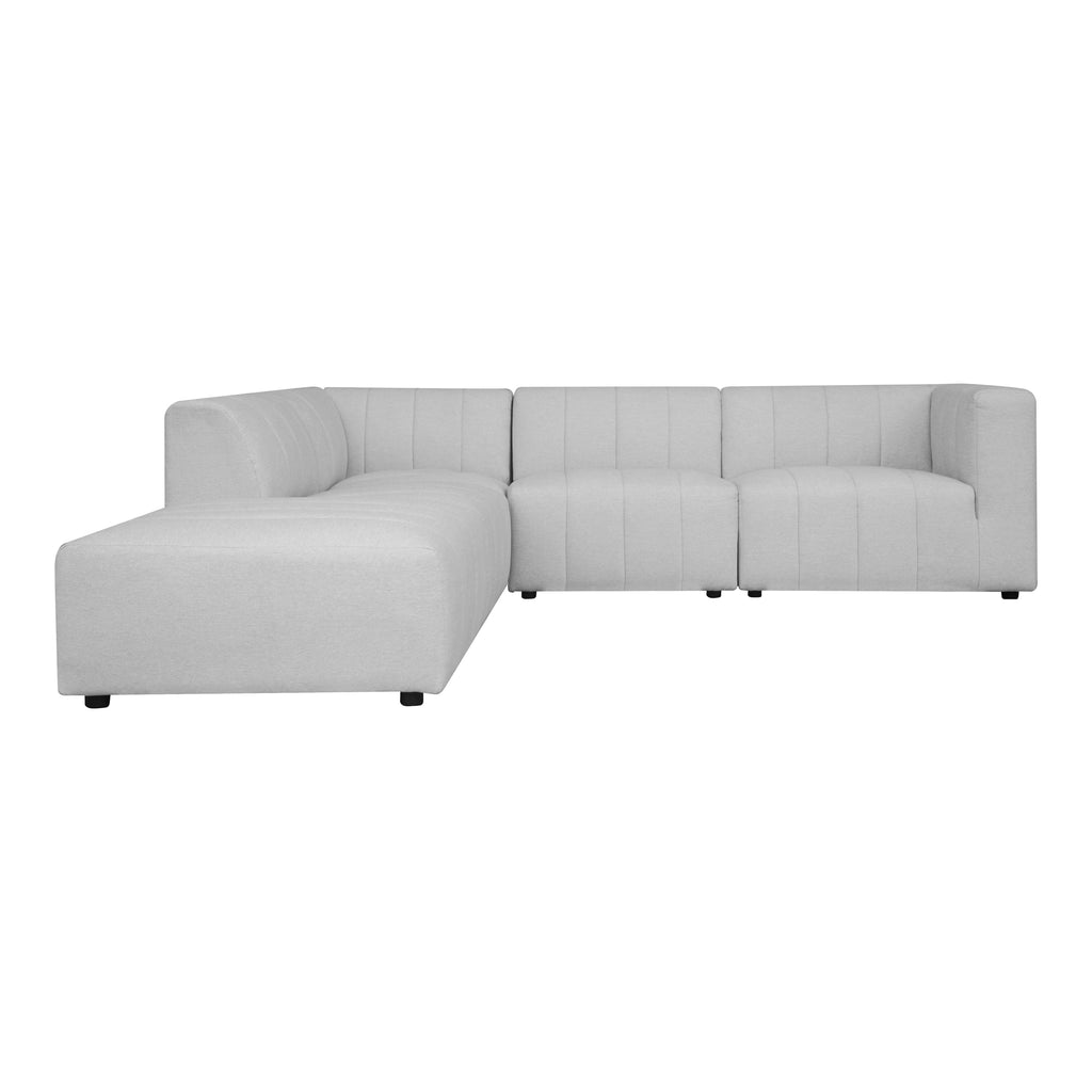 Lyric Dream Modular Sectional Left Oatmeal | Moe's Furniture - MT-1033-34