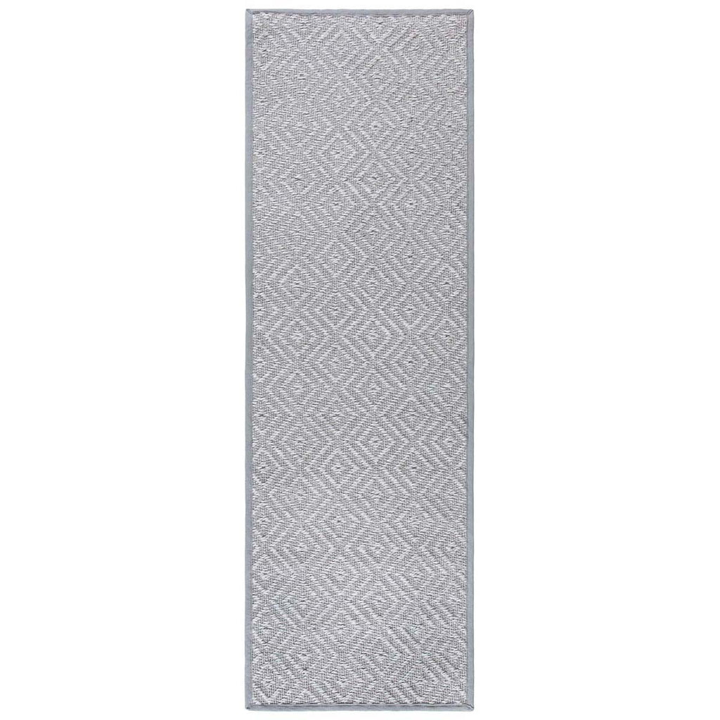 Safavieh Natural Fiber Rug Collection: NF154B-8R - Light Grey / Grey