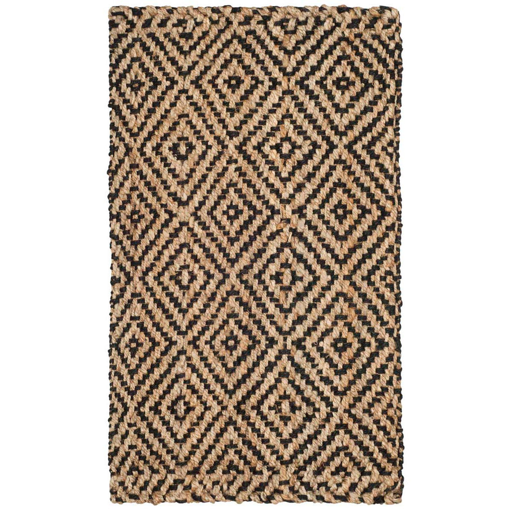 Safavieh Natural Fiber Rug Collection NF181C - Natural / Black