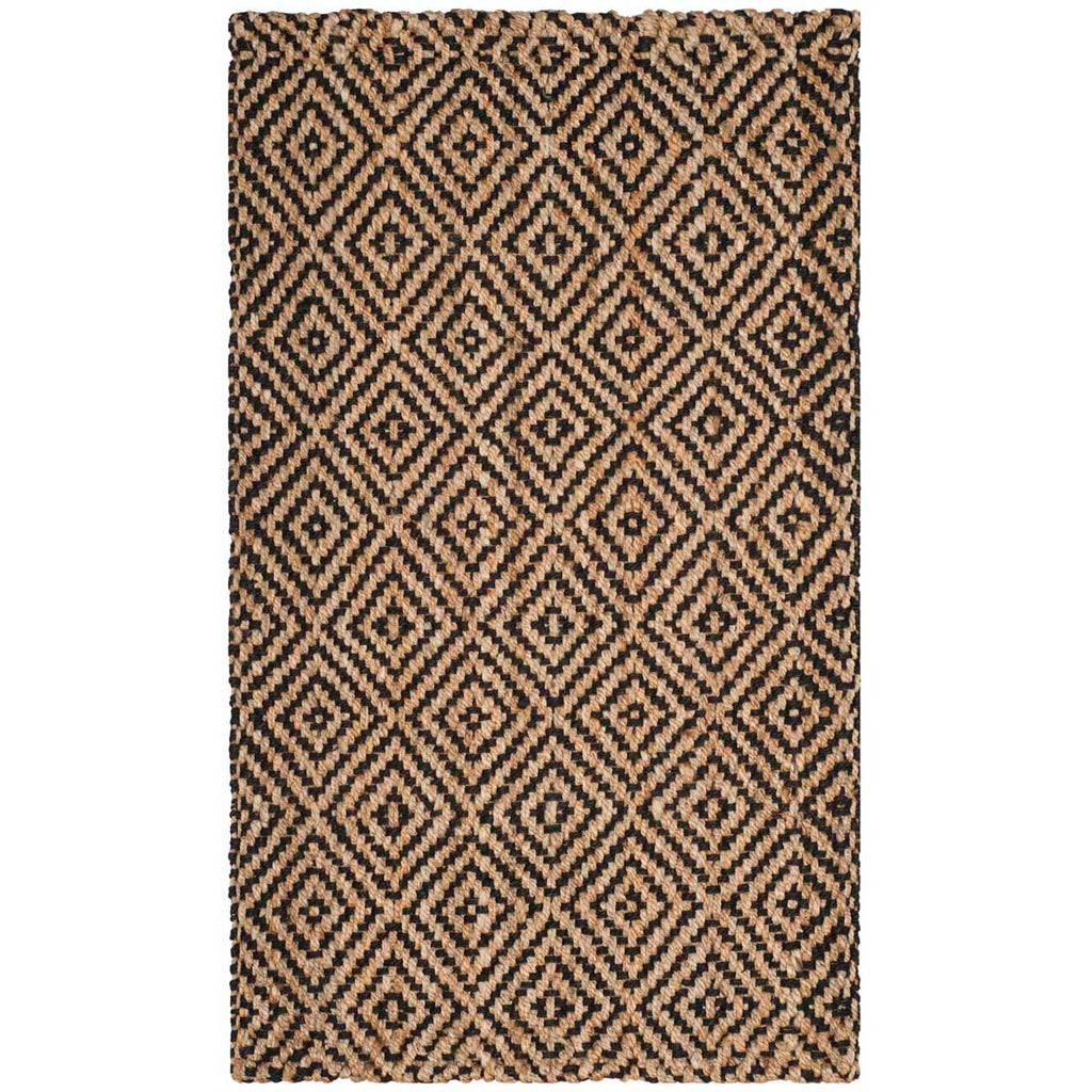 Safavieh Natural Fiber Rug Collection NF181C - Natural / Black