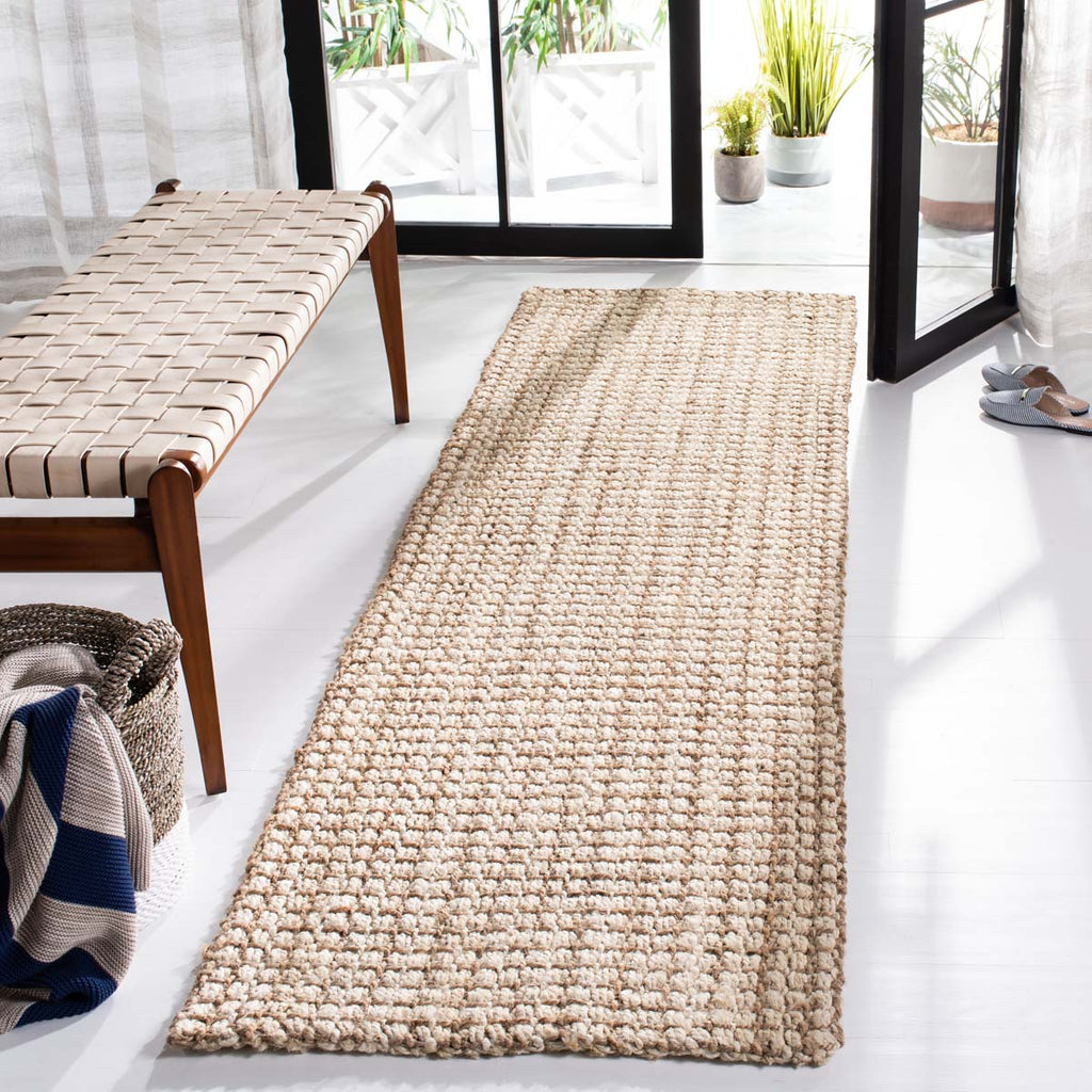 Safavieh Natural Fiber Rug Collection NF186B - Ivory / Light Brown