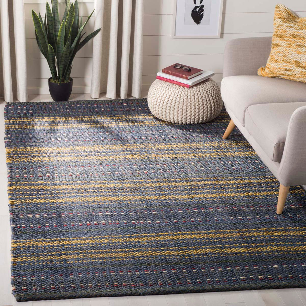 Safavieh Natural Fiber Rug Collection NF202M - Blue / Gold