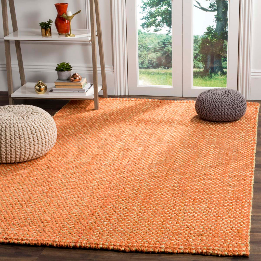 Safavieh Natural Fiber Rug Collection NF262B - Rust / Natural