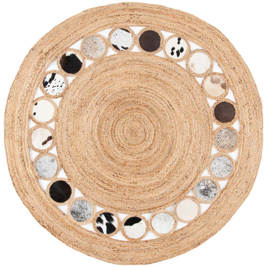 Safavieh Natural Fiber Rug Collection NF370G - Beige / Silver