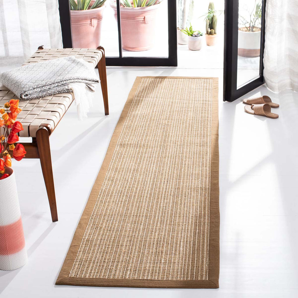 Safavieh Natural Fiber Rug Collection NF442D - Tan / Tan