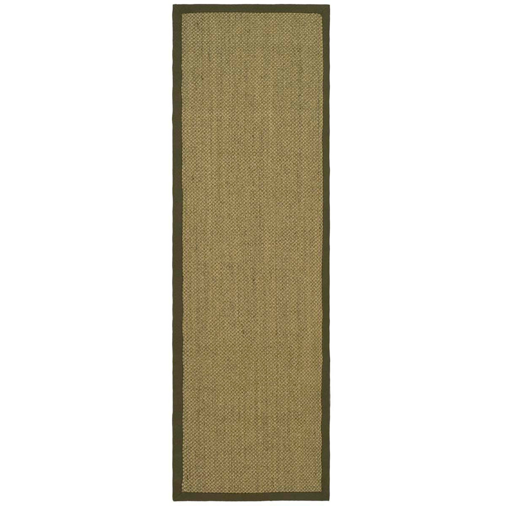 Safavieh Natural Fiber Rug Collection NF443C - Natural / Green