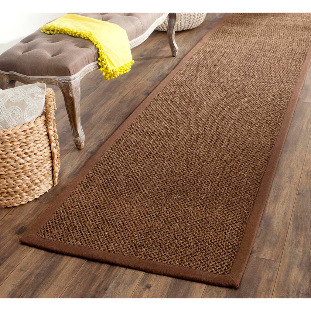 Safavieh Natural Fiber Rug Collection NF443D - Brown / Brown