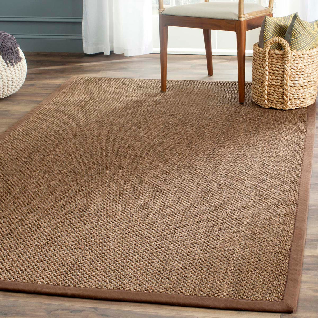 Safavieh Natural Fiber Rug Collection NF443D - Brown / Brown