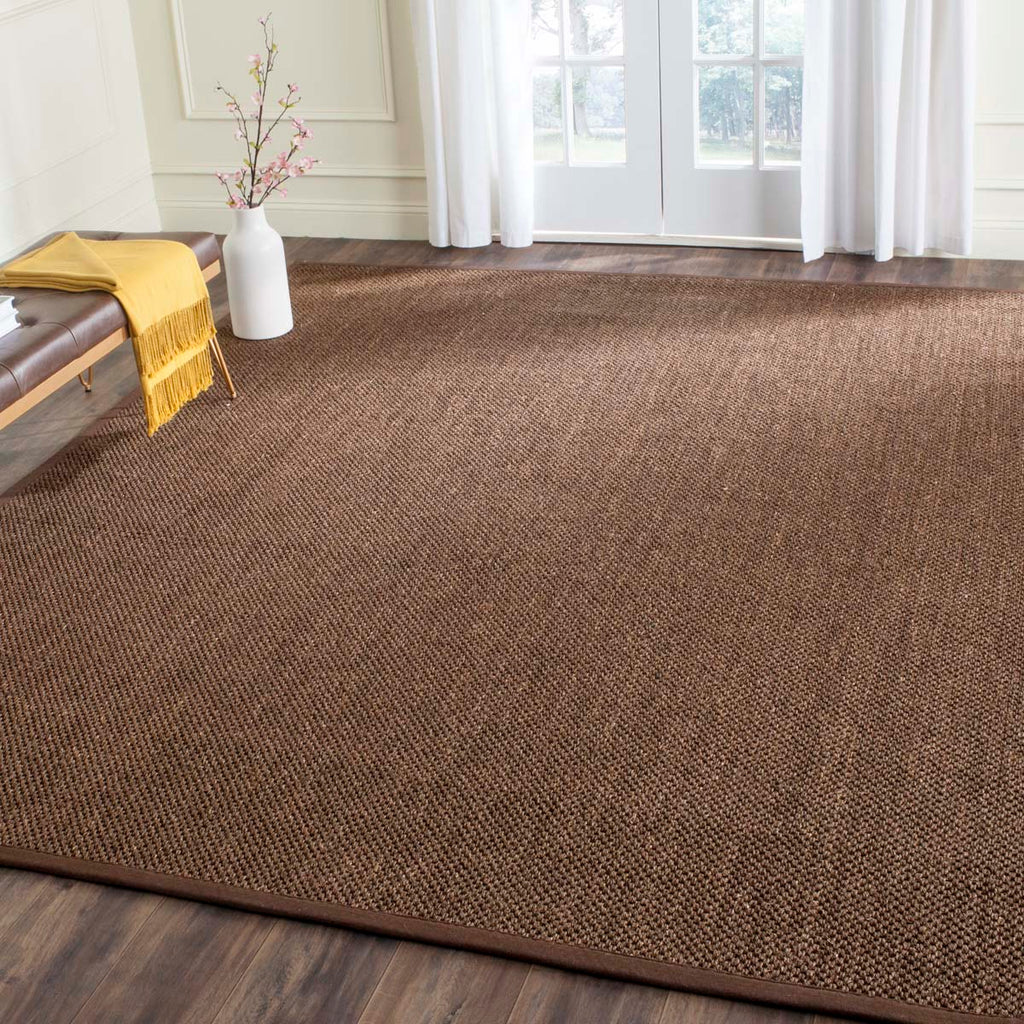 Safavieh Natural Fiber Rug Collection NF443D - Brown / Brown