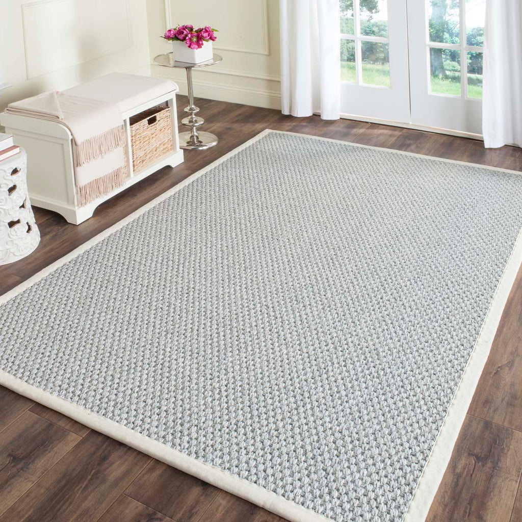 Safavieh Natural Fiber Rug Collection NF463B - Silver / Grey