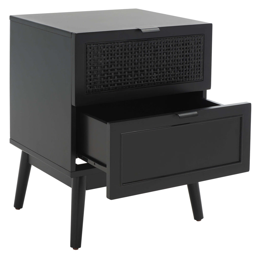 Safavieh Baisley 2 Drawer Rattan Nightstand , NST5003