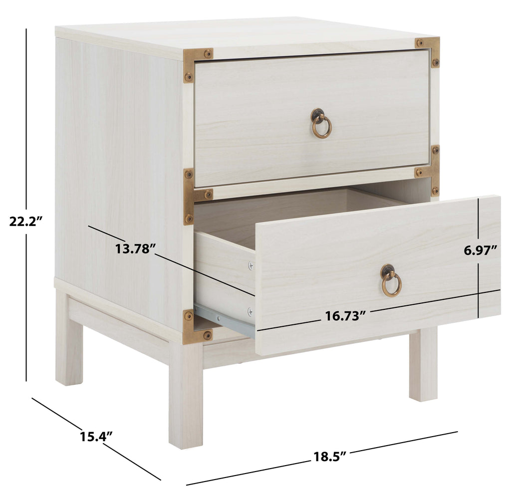 Safavieh Galio 2 Drawer Nightstand , NST9600