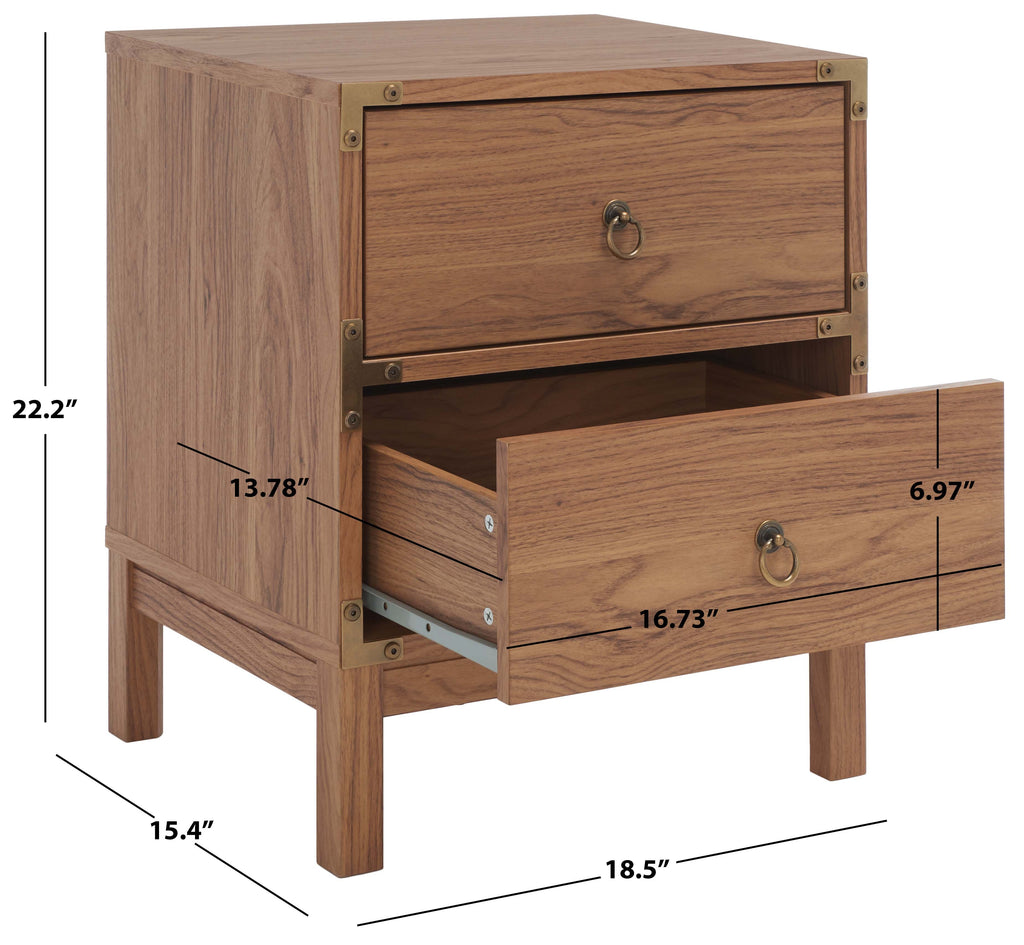 Safavieh Galio 2 Drawer Nightstand , NST9600