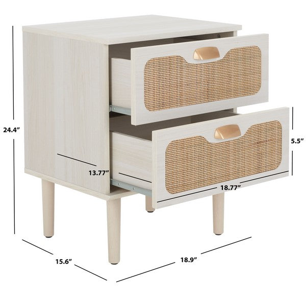 Safavieh Irelia 2 Drawer Nightstand , NST9602