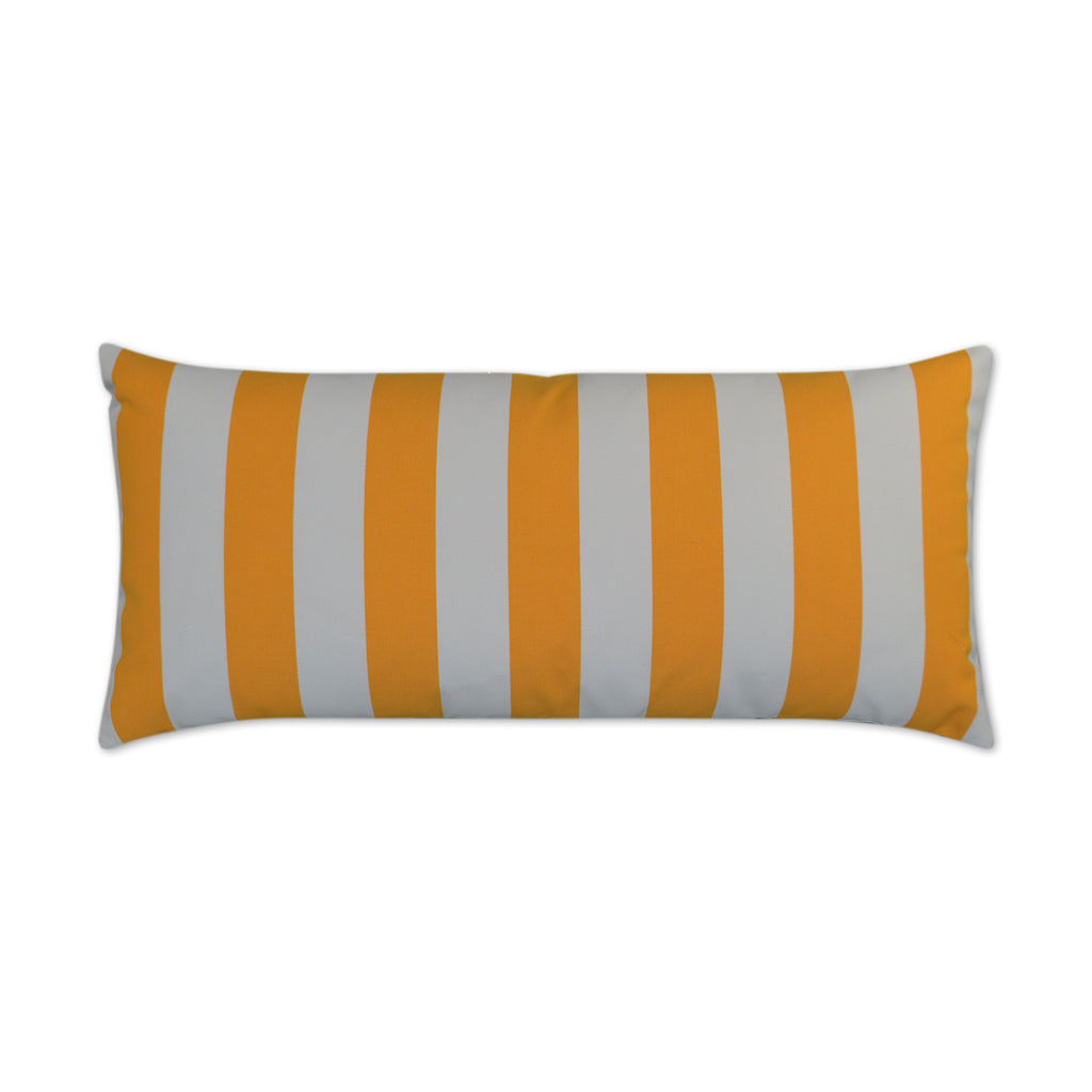 Outdoor Café Stripe Lumbar Pillow - Yellow | DV Kap