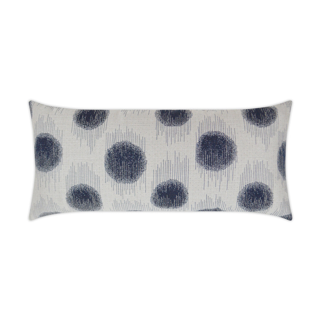 Outdoor Sumatra Dot Lumbar Pillow - Indigo | DV Kap