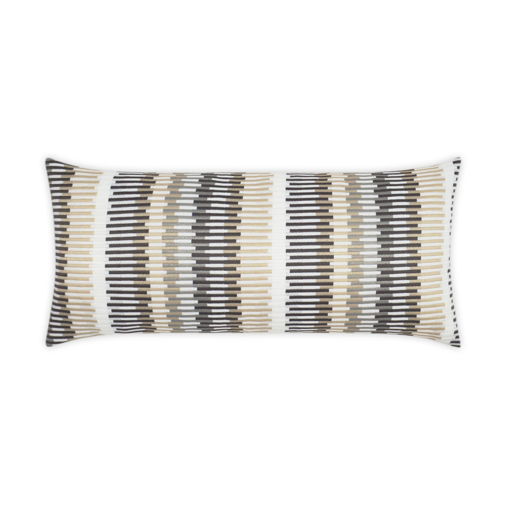 Outdoor Sunfun Stripe Lumbar Pillow - Linen | DV Kap