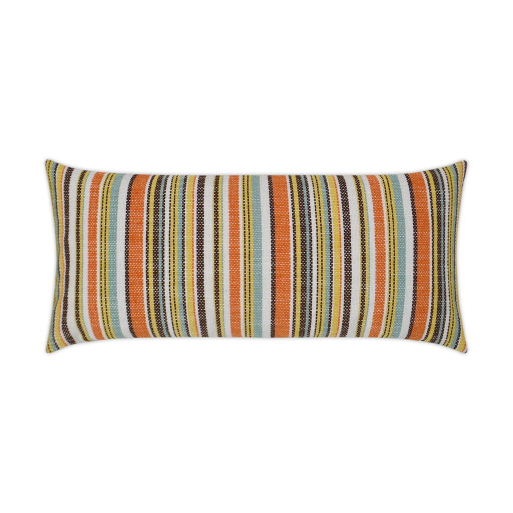 Outdoor Fancy Stripe Lumbar Pillow - Multi | DV Kap