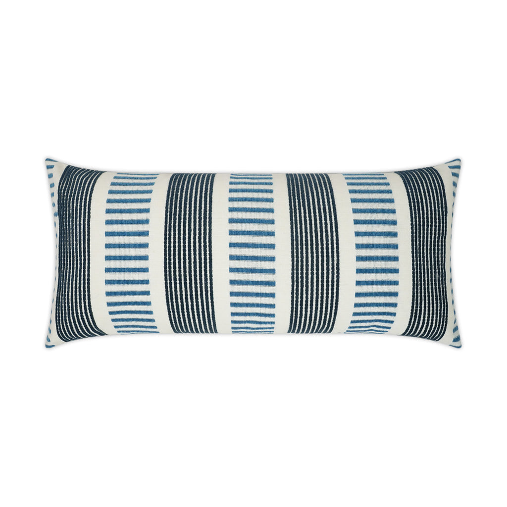 Outdoor Sideline Lumbar Pillow - Indigo | DV Kap