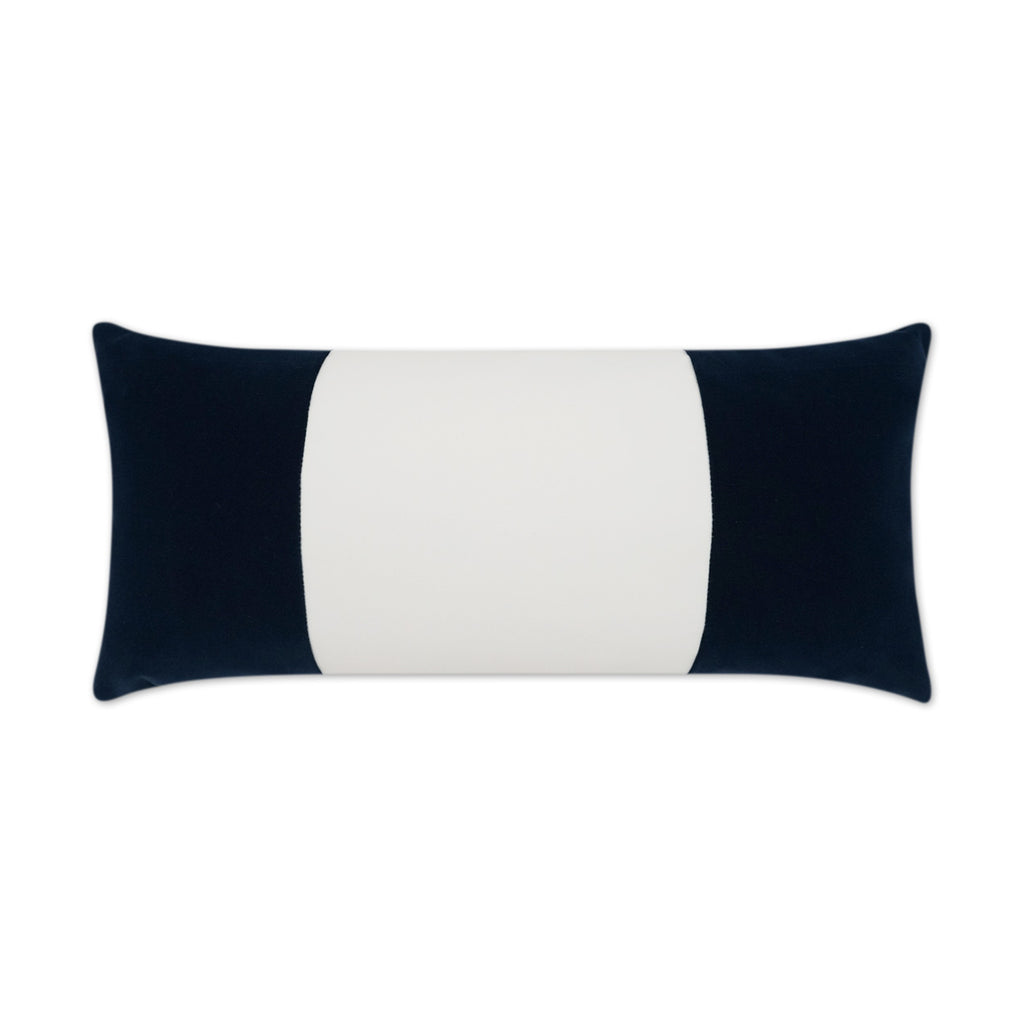 Outdoor Sundance Band Lumbar Pillow - Navy | DV Kap